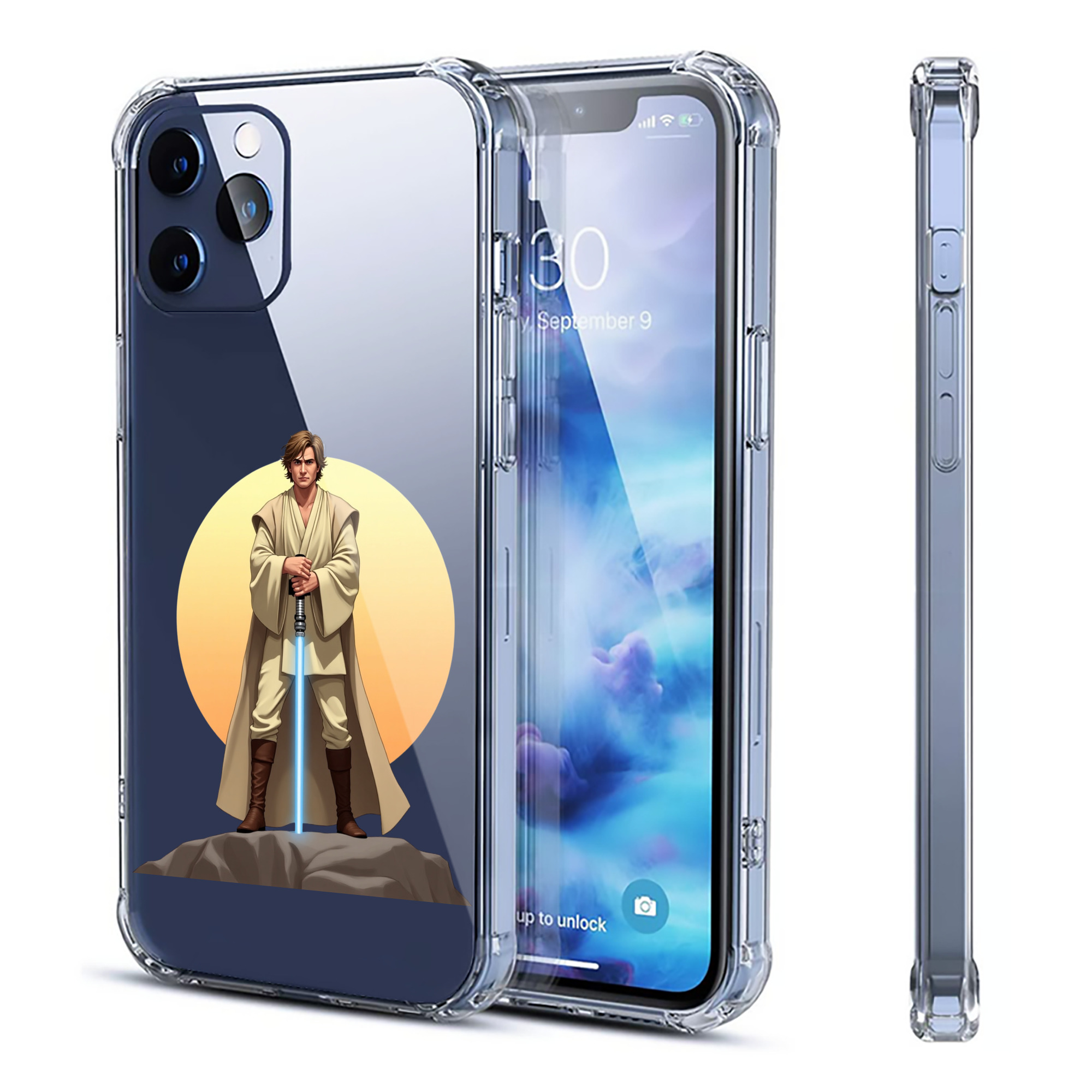 （画像用） スター・ウォーズ Star Wars 【iPhone 12シリーズ対応】透明スマホケース（クリアソフトケース）